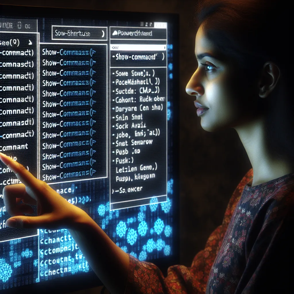 파워셸의 치트 키 : Show-Command 사용법