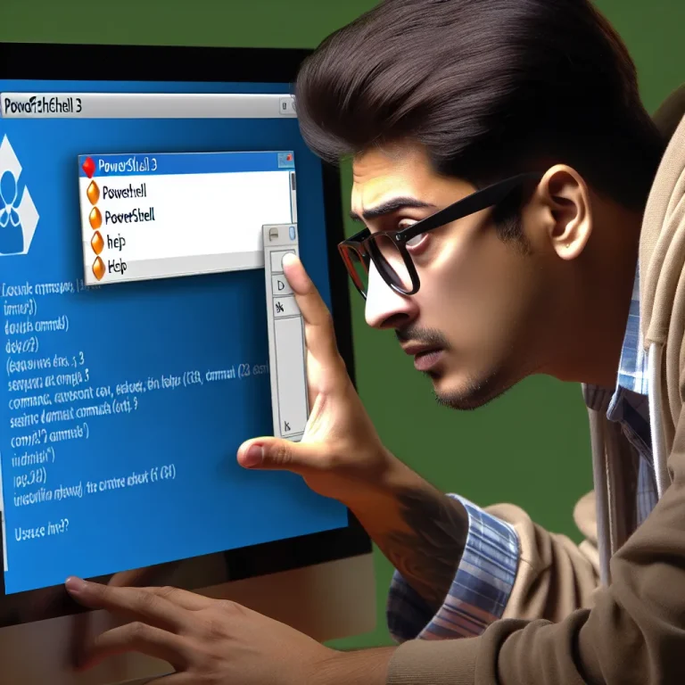 파워셜3 도움말을 이용해 명령어를 찾는 방법