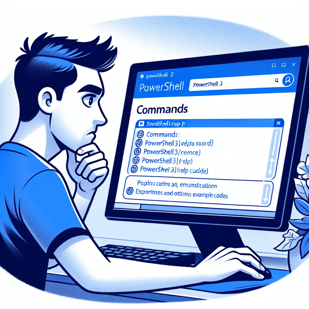 파워셸3 도움말 시스템 중 명령어를 찾는 방법